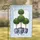 Green Topiary Trees Blue White Chinoiserie Planters Custom Text Home Decor Gift Garden Flag - 1