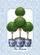 Green Topiary Trees Blue White Chinoiserie Planters Custom Text Home Decor Gift Garden Flag - 6