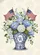 Initial Custom Letter Chinoiserie Ginger Jar American Flags Hydrangea - Patriotic Home Decor Garden Flag - 6
