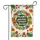 'PLANT gardens UPROOT fascism' Floral Wreath - Activist Home Decor Gift Garden Flag - 3