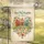 Three Houses Vines Flowers Red Hearts 'Love Thy Neighbor' - Home Decor Gift Garden Flag - 5