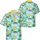 Green Palm Trees Yellow Umbrellas Wooden Loungers - Serene Beach Vacation Home Decor Gift Hawaiian Shirt - 3