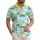 Green Palm Trees Yellow Umbrellas Wooden Loungers - Serene Beach Vacation Home Decor Gift Hawaiian Shirt - 1
