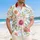 Tropical Coneflower Bellflower Trumpet Blossoms Greenery Berry Cluster - Island Lifestyle Gift Hawaiian Shirt - 4