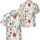 Elegant Tropical Blossoms Spherical Flower Heads Botanical Foliage - Botanical Decor Gift Hawaiian Shirt - 3