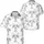 Black Palm Trees Speckles Splatters Tropical Vacation Travel Gift Hawaiian Shirt - 3