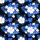 Tropical White Hibiscus Flowers Pink Center Blue Leaves Black - Everyday Tropical Gift Hawaiian Shirt - 6