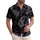 Black Tropical Leaves Hibiscus Blooms - Tropical Lover Gift Hawaiian Shirt - 1