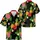 Golden Pineapple Hibiscus Plumeria Bird of Paradise Tropical Palm Fronds Island Vacation Home Decor Gift Hawaiian Shirt - 3