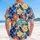 Tropical Multi-Petal Flowers Rounded Organic Shapes Swirls - Everyday Use Gift Hawaiian Shirt - 5