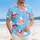 Flying Pink Pigs Pilot Goggles Red Scarf Clouds Bright Sky Blue - Tropical Hawaiian Lifestyle Gift Hawaiian Shirt - 4