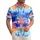 Palm Tree Ocean Waves Sun Clouds Leaf Accents - Tropical Resort Wear Holiday Gift Hawaiian Shirt - 1
