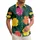 Tropical Hawaiian Large Hibiscus Flowers & Dark Green Leaves - Island Lifestyle Hawaiian Shirt - 1