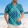 Tropical Plaid Ocean Waters Plant - Tropical Lifestyle Gift for Vacationer Hawaiian Shirt - 4