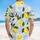 Lemons Lemon Blossoms Blue Tile - Home Decor Gift for Lemon Lover Hawaiian Shirt - 5