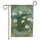 Green Frog On My Way to Fight Fascism Water Lily Activist Decor For Advocates Garden Flag - 3