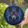 Cybernetic Wolf Head Spiked Collar Dark Energy - Fantasy Home Decor Gift for Wolf Lovers Stained Glass Suncatcher - 2