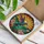 Hummingbird Blossoms Rising Sun Landscape - Home Decor Gift for Bird Lover Stained Glass Suncatcher - 3