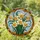 Yellow Orange Trumpet Daffodil Stained Glass - Window Decor Gift for Nature Lover Stained Glass Suncatcher - 1