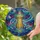 Flying Saucer UFO Stained Glass Starlight Cosmic Sky - Home Decor Space Lover Gift Stained Glass Suncatcher - 2