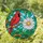Red Cardinal Bird Perched Branch Daisy Flower Leaves - Home Decor Gift for Wildlife Lovers Stained Glass Suncatcher - 1