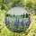 Lush Meadow Wildflowers Rolling Hills Coniferous Trees - Nature Lover Home Decor Gift Stained Glass Suncatcher - 1