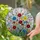 Luminous Vibrant Wildflower Garden Floral Arrangement Home Decor Gift for Plant Lovers Stained Glass Suncatcher - 2