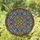 Celtic Knotwork Spirals Swirling Tendrils Circular Teardrop Glass Mosaic - Home Decor Gift Stained Glass Suncatcher - 1