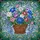 Vibrant Flower Bouquet Wicker Basket Floral Mosaic - Home Decor Gift for Flower Lover Stained Glass Suncatcher - 5