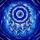 Evil Eye Deep Blue Iris Dreamcatcher Six Flowing Feathers Glass Clusters - Home Decor Gift Stained Glass Suncatcher - 5