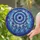 Evil Eye Deep Blue Iris Dreamcatcher Six Flowing Feathers Glass Clusters - Home Decor Gift Stained Glass Suncatcher - 2