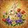 Cream Rabbit Floral Garden Ladybug Pansy Daisy Tulip - Home Decor Gift Nature Lover Stained Glass Suncatcher - 5