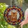Bengal Tabby Cat Resting Pose Circular Mosaic Home Decor Gift for Cat Lovers Stained Glass Suncatcher - 2