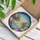 White Swan Peonies Lavender Floral Landscape - Home Decor Gift for Bird Lovers Stained Glass Suncatcher - 3