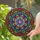Faceted Crystal Mandala Ancient Rune Symbols Tessellated Glass - Home Decor Gift Stained Glass Suncatcher - 2