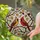Cardinal Pair Autumn Leaves Branch - Home Decor Gift for Bird Lovers Stained Glass Suncatcher - 2