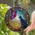 Butterfly Black Cat Tiffany Glass Full Moon - Home Decor Gift for Cat Lover Stained Glass Suncatcher - 2