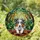 Merle Australian Shepherd Tiffany Stained Glass - Dog Lover Home Decor Gift Stained Glass Suncatcher - 1