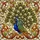 Peacock Fanned Tail Autumnal Foliage - Home Decor Gift for Bird Lover Stained Glass Suncatcher - 5