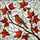Colorful Perched Bird Branch Red Berries Swirling Glass - Nature Lover Home Decor Gift Stained Glass Suncatcher - 5