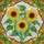 Sunflowers Brown Centers Green Leaves Intertwining Home Garden Decor for Flower Lover Stained Glass Suncatcher - 5