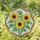 Sunflowers Brown Centers Green Leaves Intertwining Home Garden Decor for Flower Lover Stained Glass Suncatcher - 1