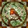Orange Robin Bird Stained Glass Blossom - Wildlife Lover Home Decor Gift Stained Glass Suncatcher - 5
