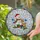 Snowman Fawn Presents Christmas Scene - Holiday Home Decor Gift Stained Glass Suncatcher - 2