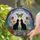 Black Cats Monarch Butterfly Floral Garden Home Decor Gift for Cat Lover Stained Glass Suncatcher - 2
