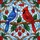 Blue Jay Northern Cardinal Perched Birds Berries Branch - Home Decor Gift for Wildlife Lover Stained Glass Suncatcher - 5