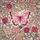 Delicate Pink Butterfly Blooming Roses Lush Greenery - Home Decor Gift Stained Glass Suncatcher - 5