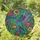 Hummingbird Floral Tapestry Mosaic - Garden Home Decor Gift for Bird Lovers Stained Glass Suncatcher - 1