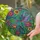 Hummingbird Floral Tapestry Mosaic - Garden Home Decor Gift for Bird Lovers Stained Glass Suncatcher - 2