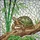 Tortoise Patterned Shell Bamboo Stained Glass Wildlife Lover Home Decor Gift Stained Glass Suncatcher - 5